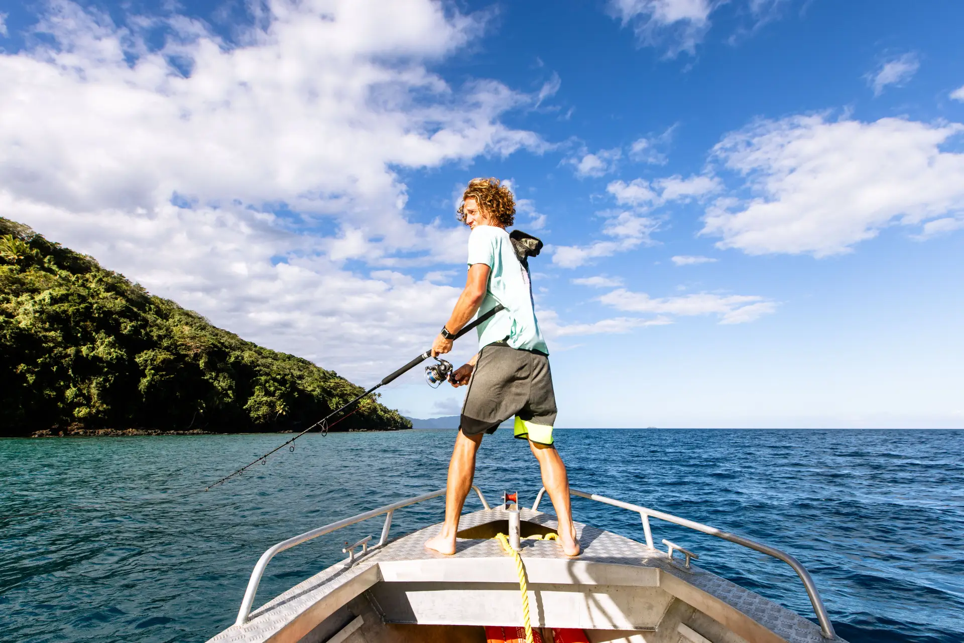 Ocean fishing trip Fiji
